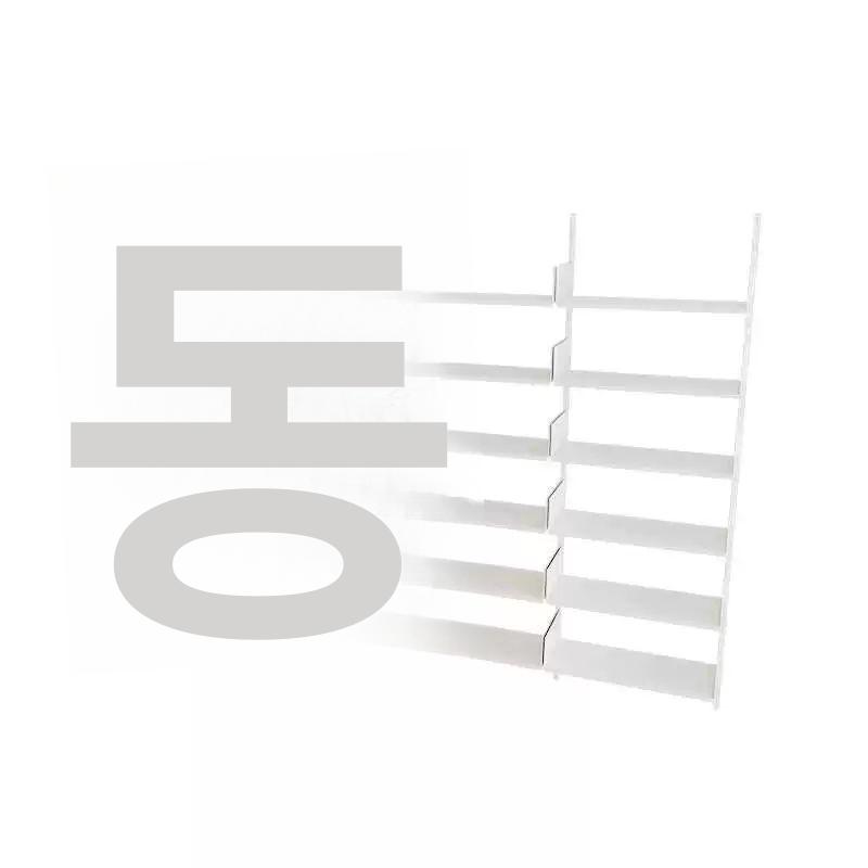 모듈형 벽면 철제 인테리어 경사 서류 두꺼운 미니 서랍 캐비닛 선반장 책장 벽걸이 - 상세 이미지 5