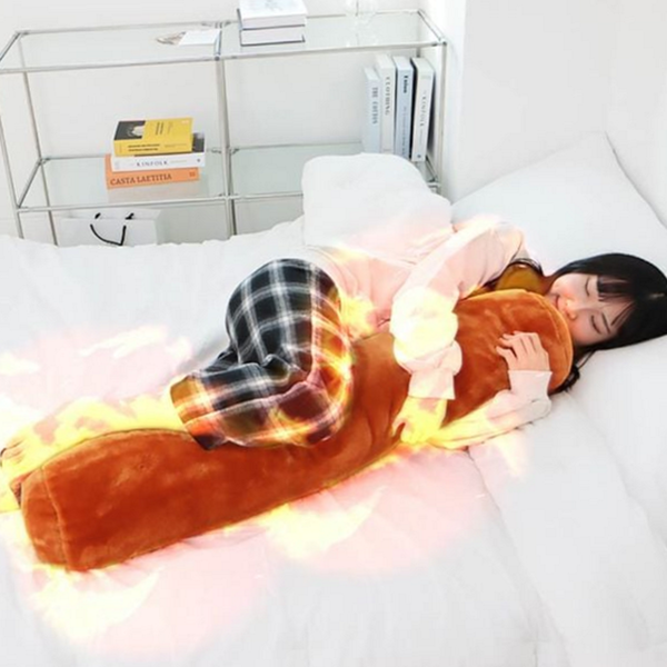 일자형 밍크 극세사 바디 필로우 쿠션 온열 바디 필로우 대형 - 상품 이미지