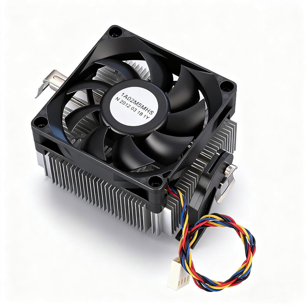 CPU 쿨러, AMD 쿨러 12V 유압 베어링 2200RPM, 알루미늄 압출 히트 싱크, 고속 7015 무음 냉각 팬용 컴퓨터 PC 케이스 - 상품 이미지