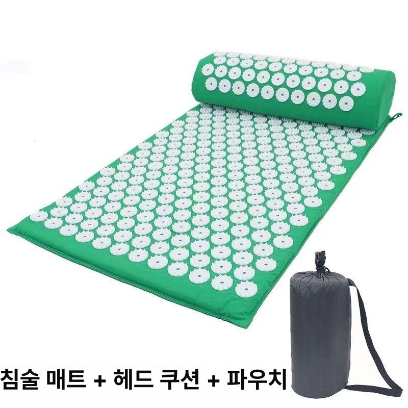 만트라매트 지압매트 요가 힐링 명상 발바닥지압 블루헤드 세탁 퍼플 피로 보라색 가방 - 상세 이미지 4
