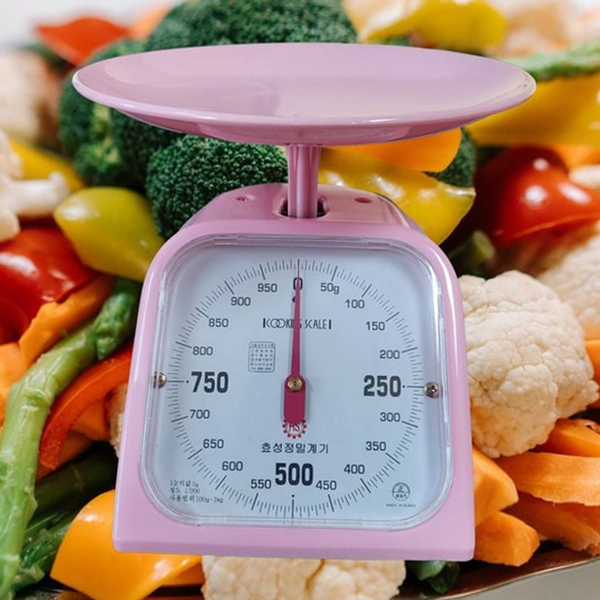 간편한 가정용 주방 저울 레트로 아날로그 주방 저울 베이킹 1kg - 상품 이미지
