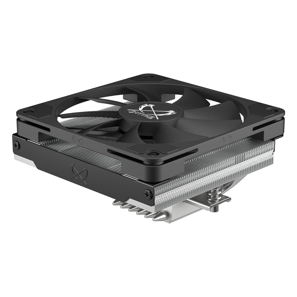 Scythe Big Shuriken 4 로우 프로파일 CPU 쿨러, 4.7인치 x 4.8인치 2.6인치, 12V, 200W, 31.78dB, 데스크톱, 노트북, 서버 및 기타 전자 - 상세 이미지 2