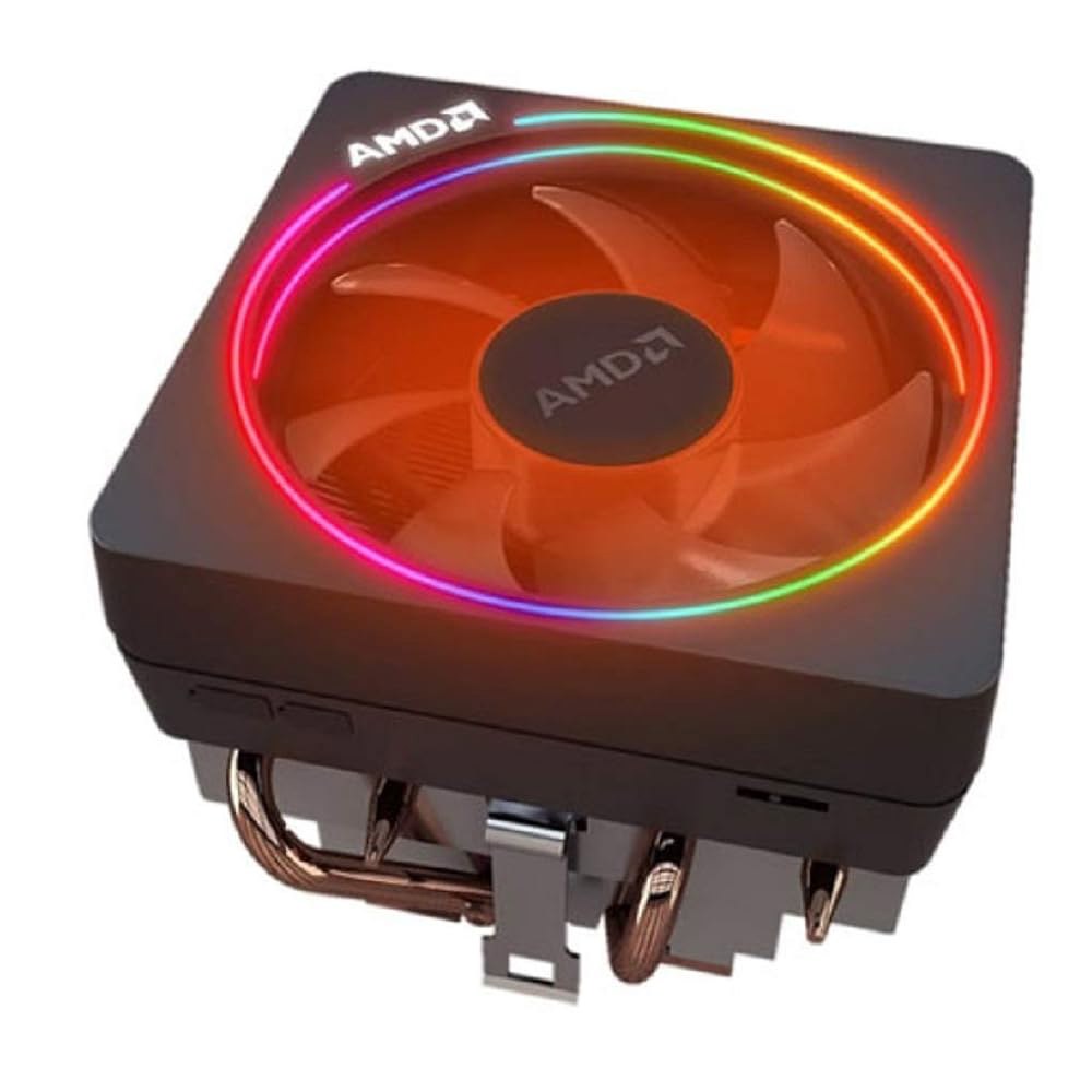 Ryzen 7 2700X 프로세서 AM4 / AM2 AM3 AM3+ 4핀 커넥터 구리 베이스 알루미늄 히트 싱크의 AMD 레이스 프리즘 LED RGB 쿨러 팬, 데스크톱과 호환 - 상품 이미지