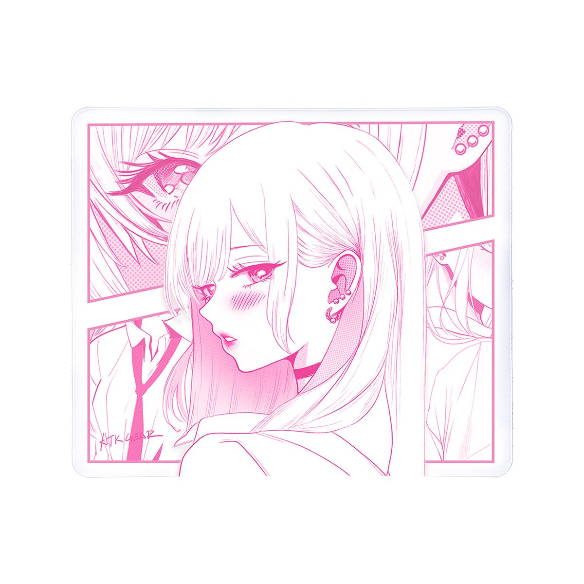 ATK Reverie(몽상) e-스포츠 게이밍 마우스 패드 핑크, L - 상품 이미지