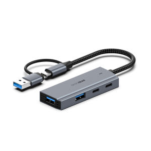 베이직기어 4in1 듀얼커넥터 USB 3.0 노트북 C타입 허브 개봉기 | 실사용 후기 - 상품 이미지 4