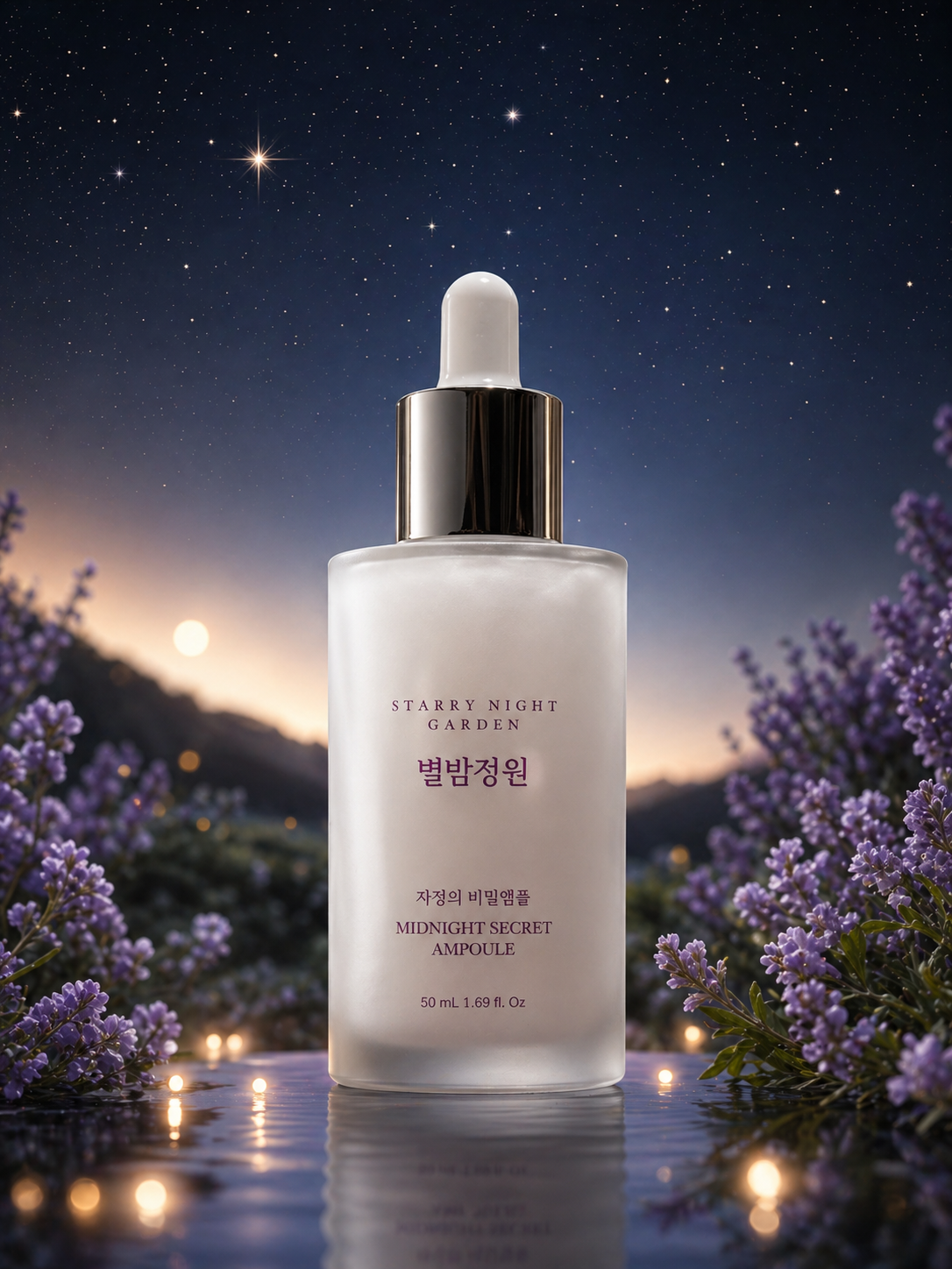 별밤정원/ 자정의 비밀앰플 (미백+보습+주름탄력까지 올인원앰플) 대용량50ml PDRN 나이아신아마이드 이미지 4