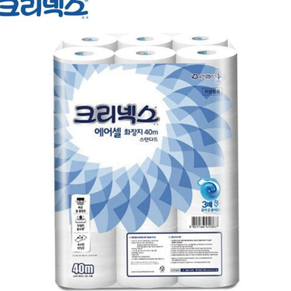 막힘없는 두루마리화장지 생활 휴지 24 가정용 변기용 - 상품 이미지