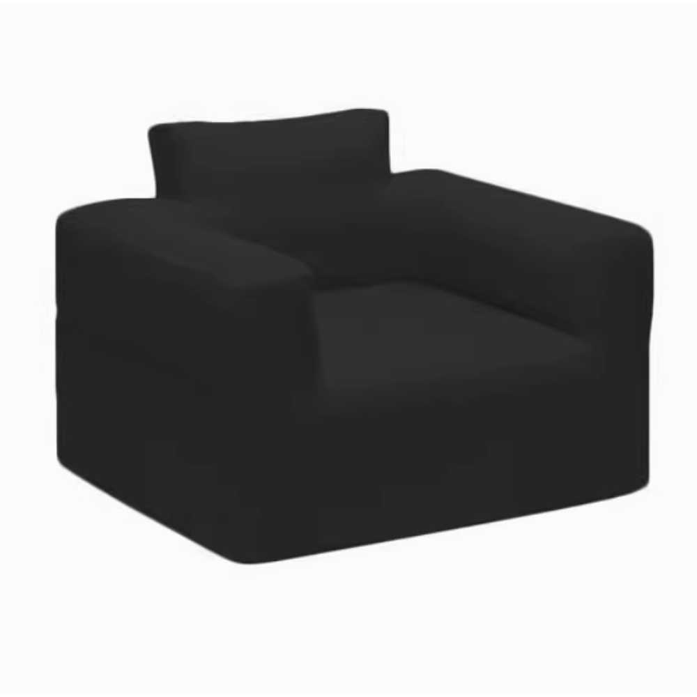 캠핑용 에어 소파 의자 아웃도어 휴대용 레스트 야외 100x80x80 검정 - 상세 이미지 2