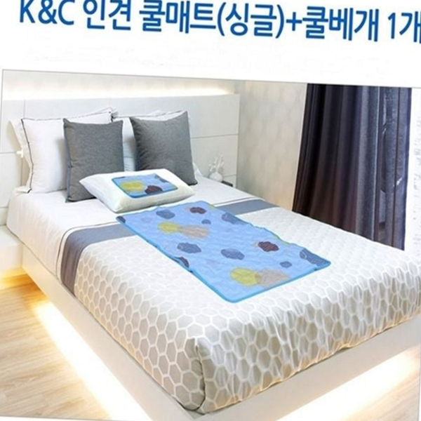 시원한 싱글 쿨 매트 침대용 여름 쿨 매트 물세탁 - 상품 이미지