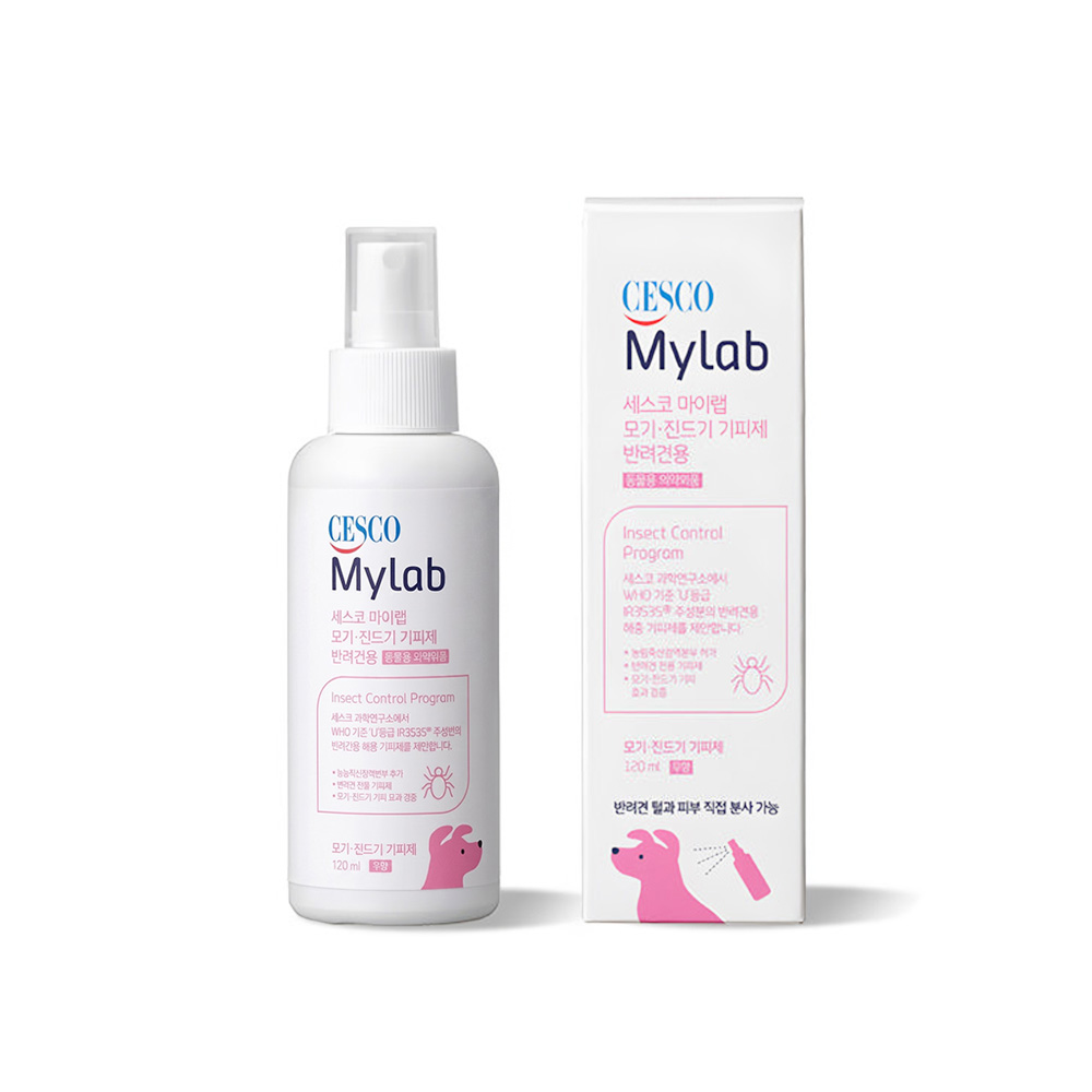 [고양이의날]세스코 강아지 해충방지 스프레이 진드기 모기 기피제 펫 미스트 120ml - 상품 이미지