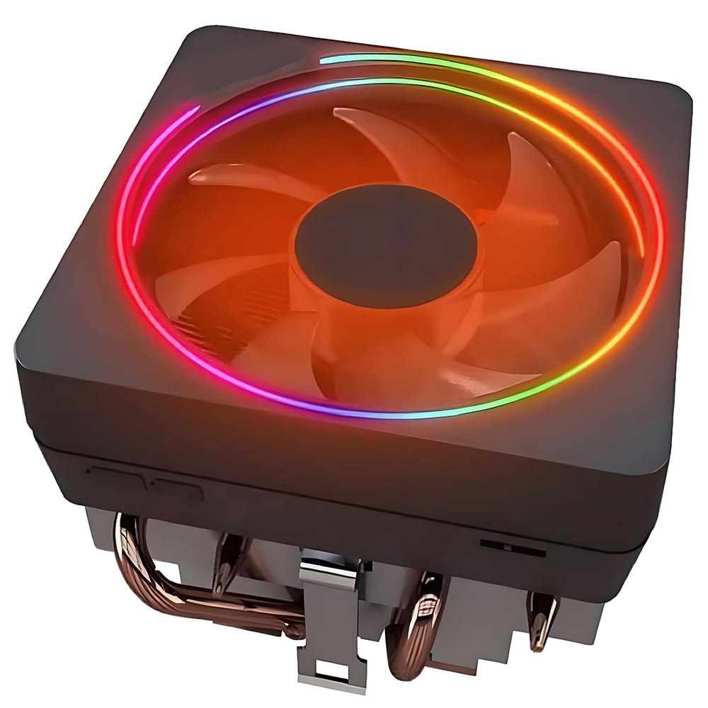 CPU 레이스 쿨러 프리즘 알루미늄 히트 싱크 구리 코어 베이스 4핀 PWM 95mm 팬 사전 적용 열 페이스트 AMD 소켓 AM5 AM4 AM3 Ryzen 7 1700X 1800 - 상품 이미지