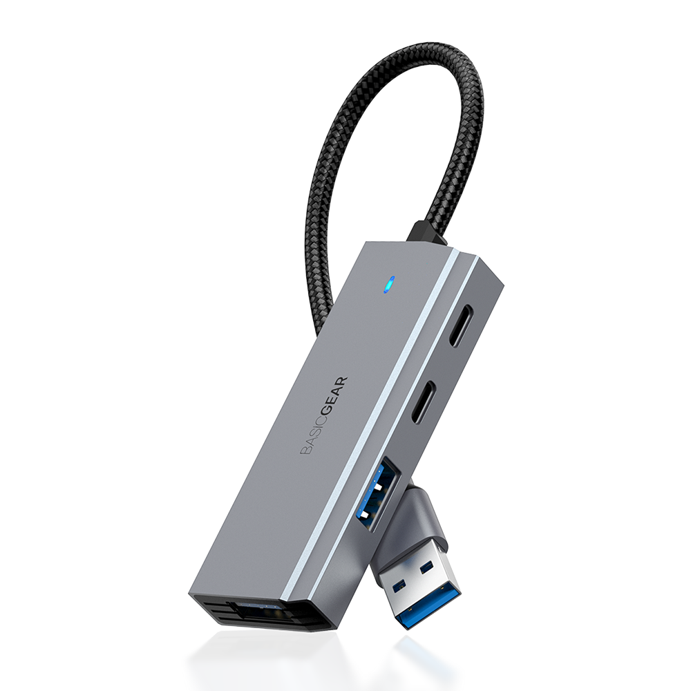 베이직기어 4in1 듀얼커넥터 USB 3.0 노트북 C타입 허브 이미지 6