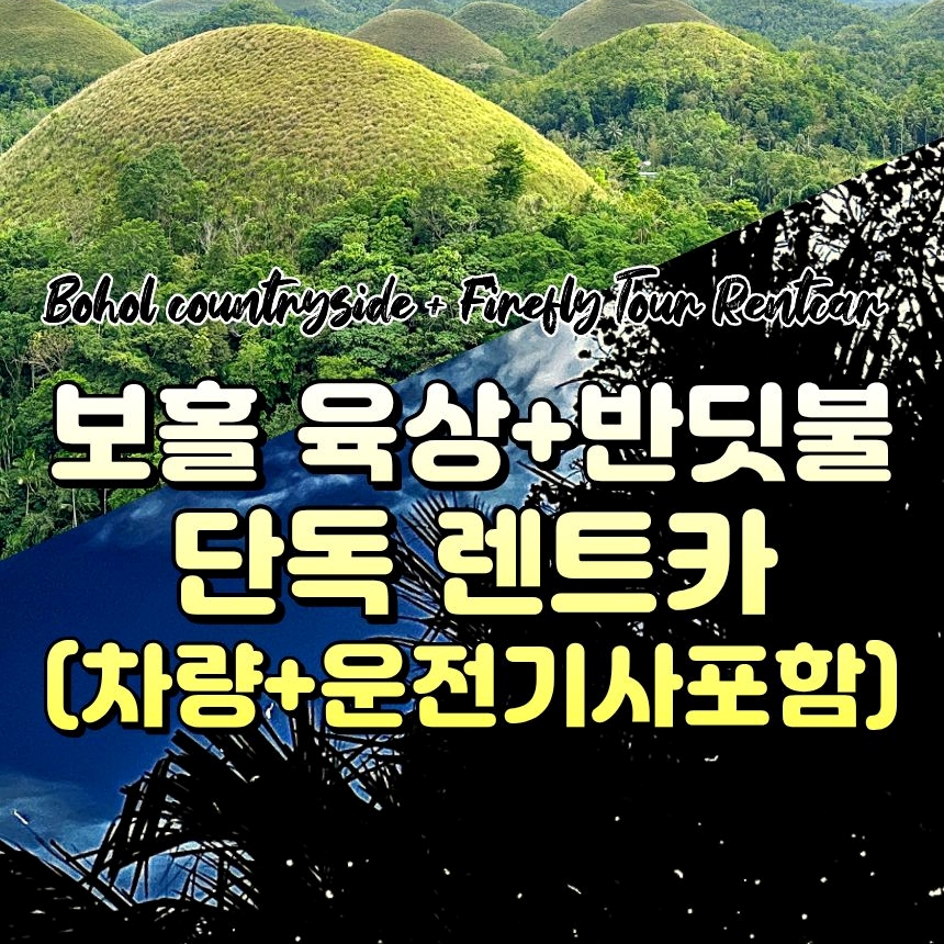 보홀 렌트카 단독 보홀 육상투어 데이투어 12시간차량 운전기사포함 가족여행 단체여행 - 상품 이미지