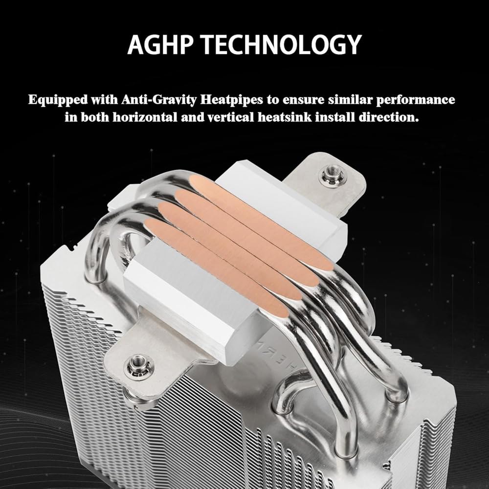 써멀라이트 어쌔신 X 120R 디지털 블랙 CPU 쿨러, 120mm PWM 조용한 팬, AG 4차 기술, 인텔 lga1700 /1851 /1150 /1151 /1200 지원, AM - 상세 이미지 2