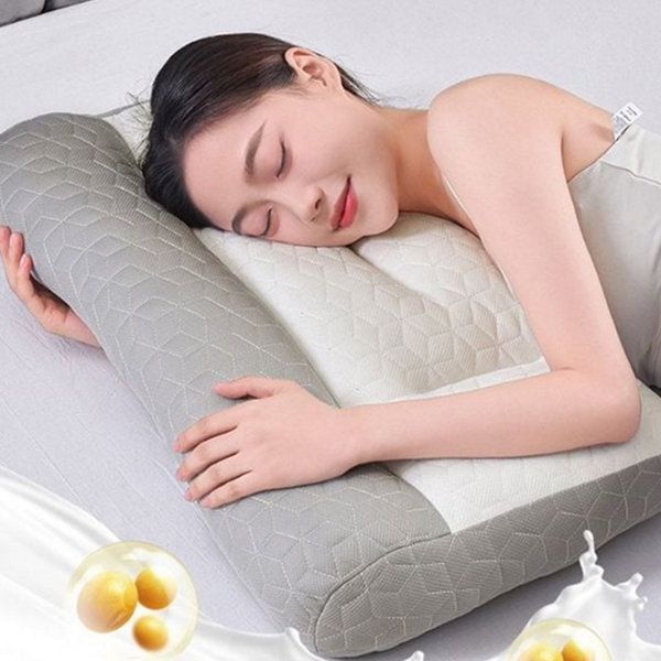 부드러운 경추 베개 에어 낮은 베개 세탁 양면 성인 - 상품 이미지