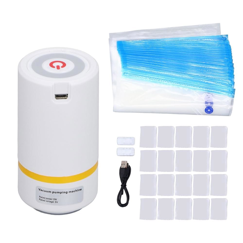 진공 필라멘트 보관 가방 키트, 34 x 30cm, USB 펌프, 16개 가방, 0.5-2kg 릴, 1.75-3mm 소모품, 식품 안전, 건조제용 - 상품 이미지