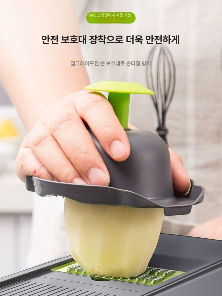 야채슬라이스 다이스채칼 깎는기계 커터 다기능 사과 깍둑 업소용 감자다이스 양파 - 상세 이미지 4