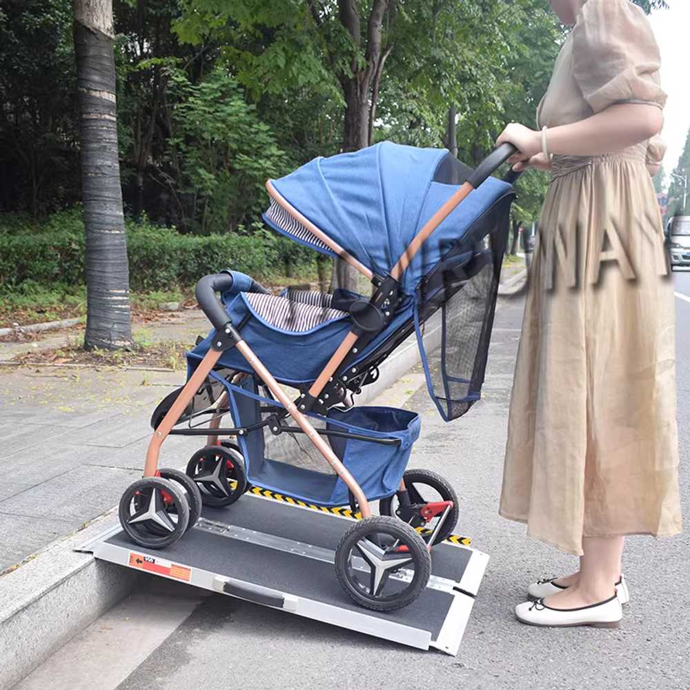 차량 접이식 경사로 휴대용 미끄럼방지 계단 오르막 도구 92cm - 상세 이미지 5