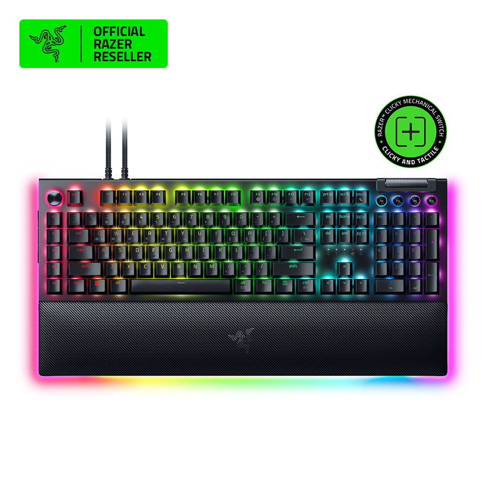 레이저코리아 BlackWidow V4 Pro 기계식 게이밍 키보드 그린축 한글배열 - 상품 이미지