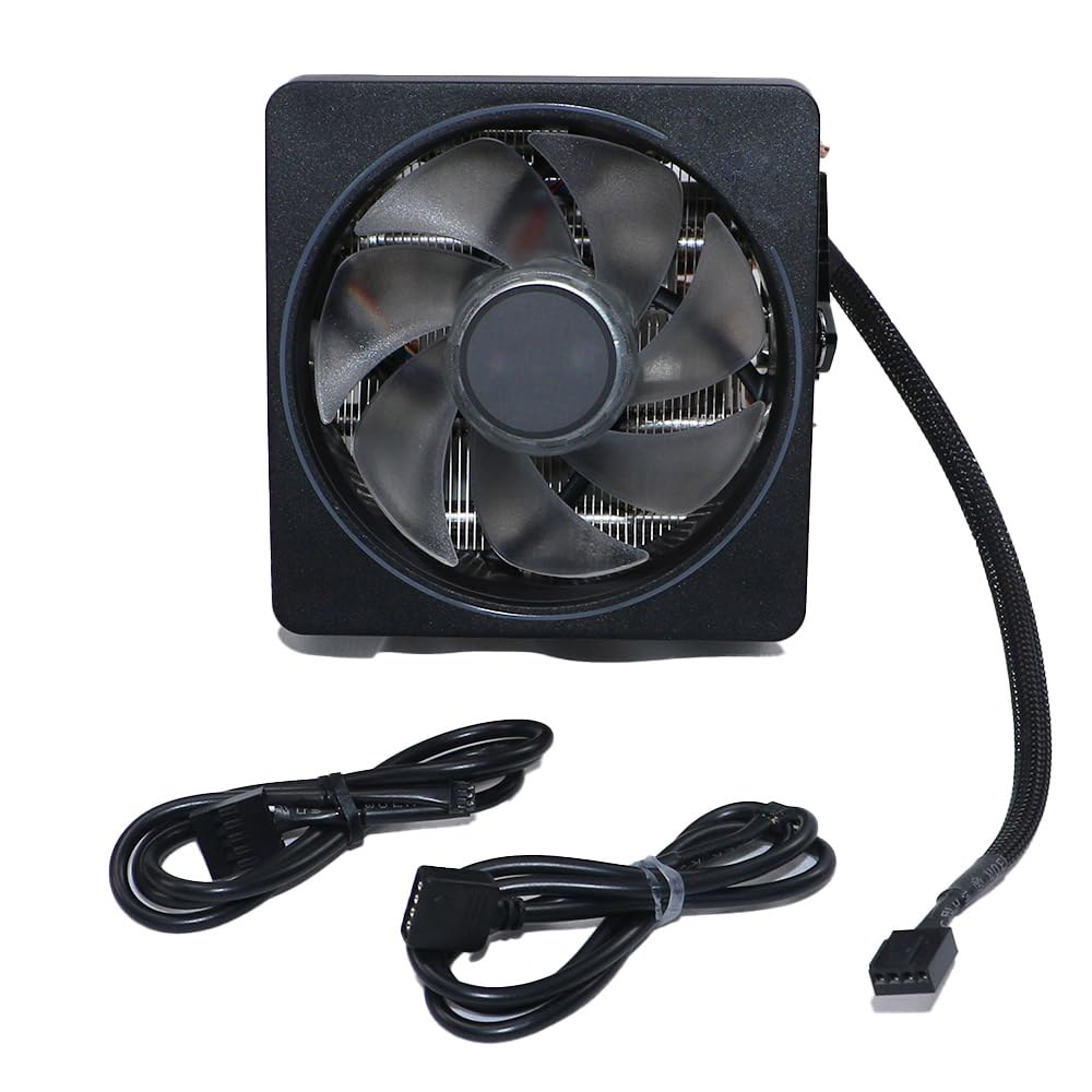 CPU 레이스 쿨러 프리즘 알루미늄 히트 싱크 구리 코어 베이스 4핀 PWM 95mm 팬 사전 적용 열 페이스트 AMD 소켓 AM5 AM4 AM3 Ryzen 7 1700X 1800 - 상세 이미지 2