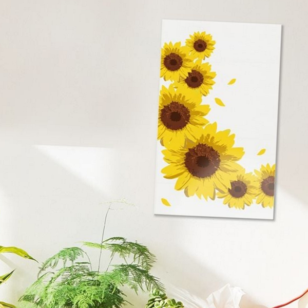 풍수 해바라기 그림 액자 북유럽풍 해바라기 캔버스 액자 인테리어 - 상품 이미지