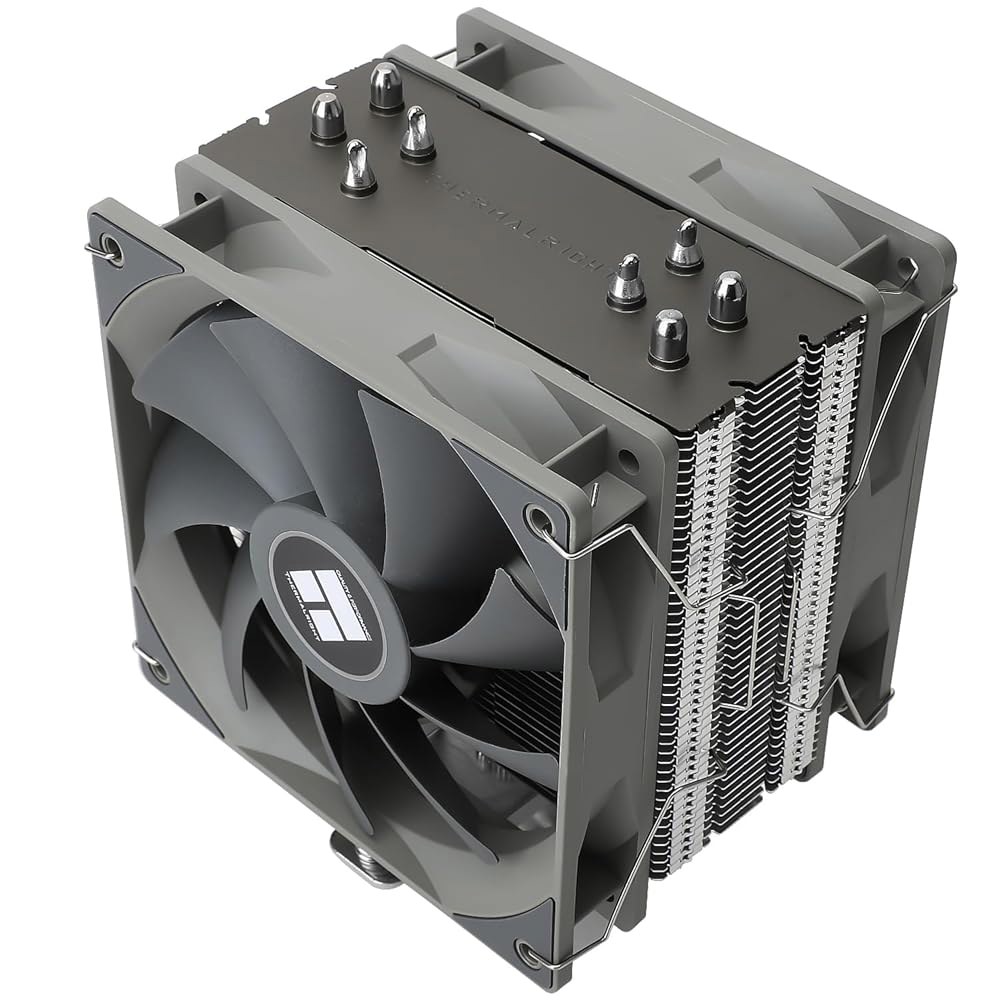 써멀라이트 어쌔신 스피릿 120 V2 플러스 CPU 에어 쿨러, 더블 PWM 콰이어트 팬 컴퓨터 히트싱크 냉각, AM4 / AM5 인텔 lga1700 1851 1150 1151 - 상품 이미지