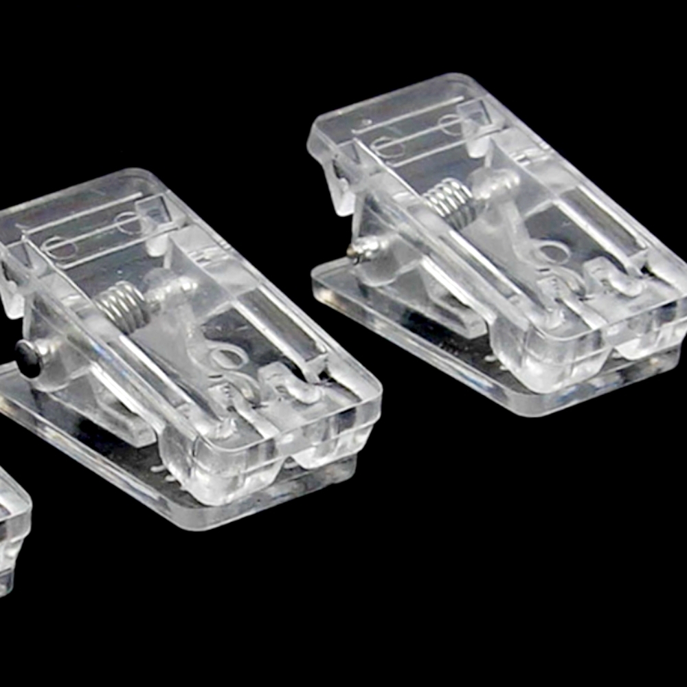 투명사원증고정투명집게 미니번호표고정미니집게 소형 25mm - 상품 이미지
