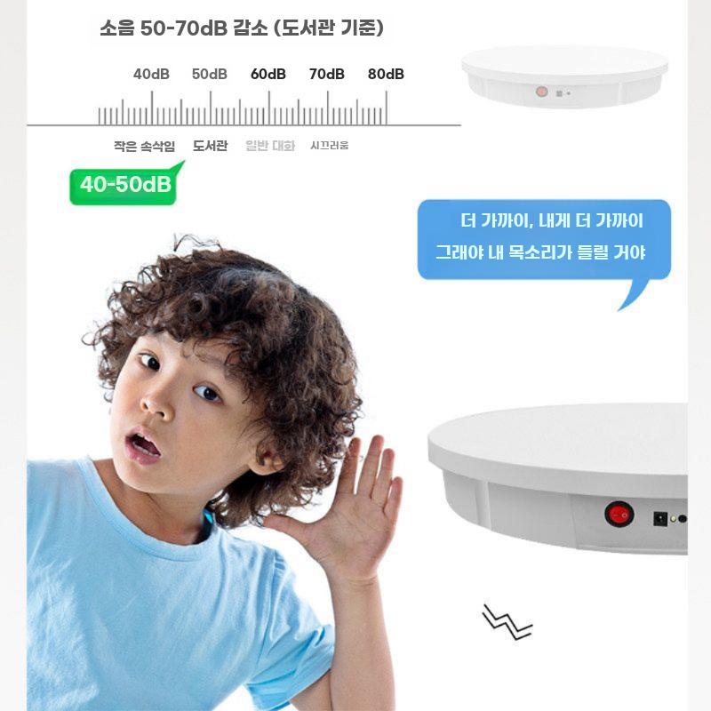 자동회전 받침대 촬영 원형 회전판 턴테이블 모델 돌림판 A-(30cm) 화이트 - 상세 이미지 4