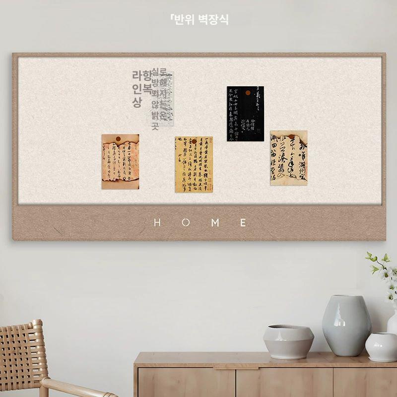 대형 코르크 카페 메모 보드 원판 벽보드 게시판 메뉴판 학교 인테리어 공지 낙타 작다 - 상세 이미지 4