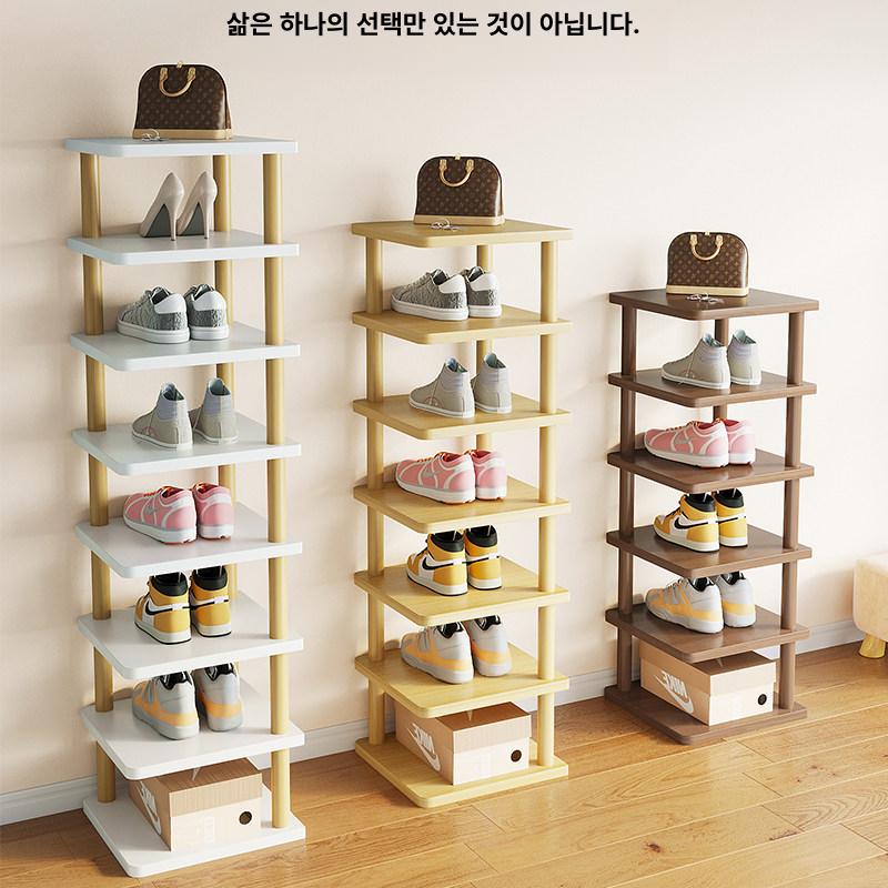 정리대 오픈형 신발장 대용량 선반 식당 수납장 신발 학원 업소용 원목 랙 학교 헬스장 - 상세 이미지 4