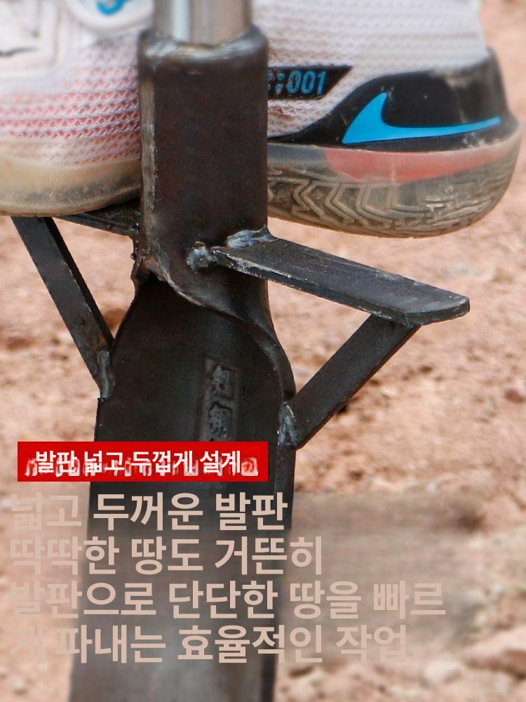 나무뿌리 제거 삽 도구 단조 농업용 농기구 뿌리 강철 파기 묘목삽 원예 땅파기 텃밭 - 상세 이미지 4