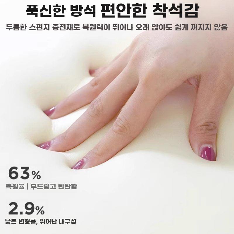 현관 신발수납 벤치 신발정리 스툴 슈즈 수납 정리대 40x24 그레이+그레이 쿠션 - 상세 이미지 2