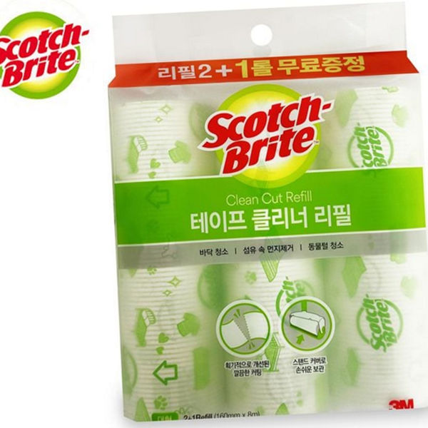 대형 테이프 클리너 리필 접착 청소 테이프 리필 먼지 제거 - 상품 이미지