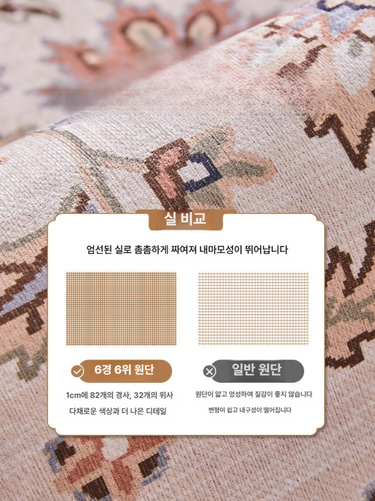 빨아쓰는 특대형 주방매트 꼼꼼 마음은 발매트 모던 블랙써클 부엌 웰컴 현관 방수 소프트 - 상세 이미지 2