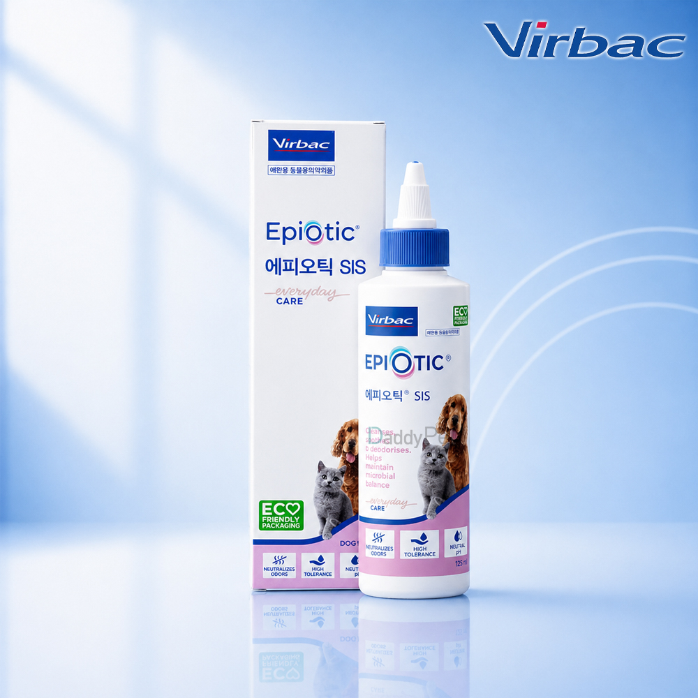 [N포인트2000] 버박 에피오틱 SIS 125ml 강아지 고양이 순한 저자극 향균 귀세정제 EPIOTIC SIS VIRBAC - 상품 이미지