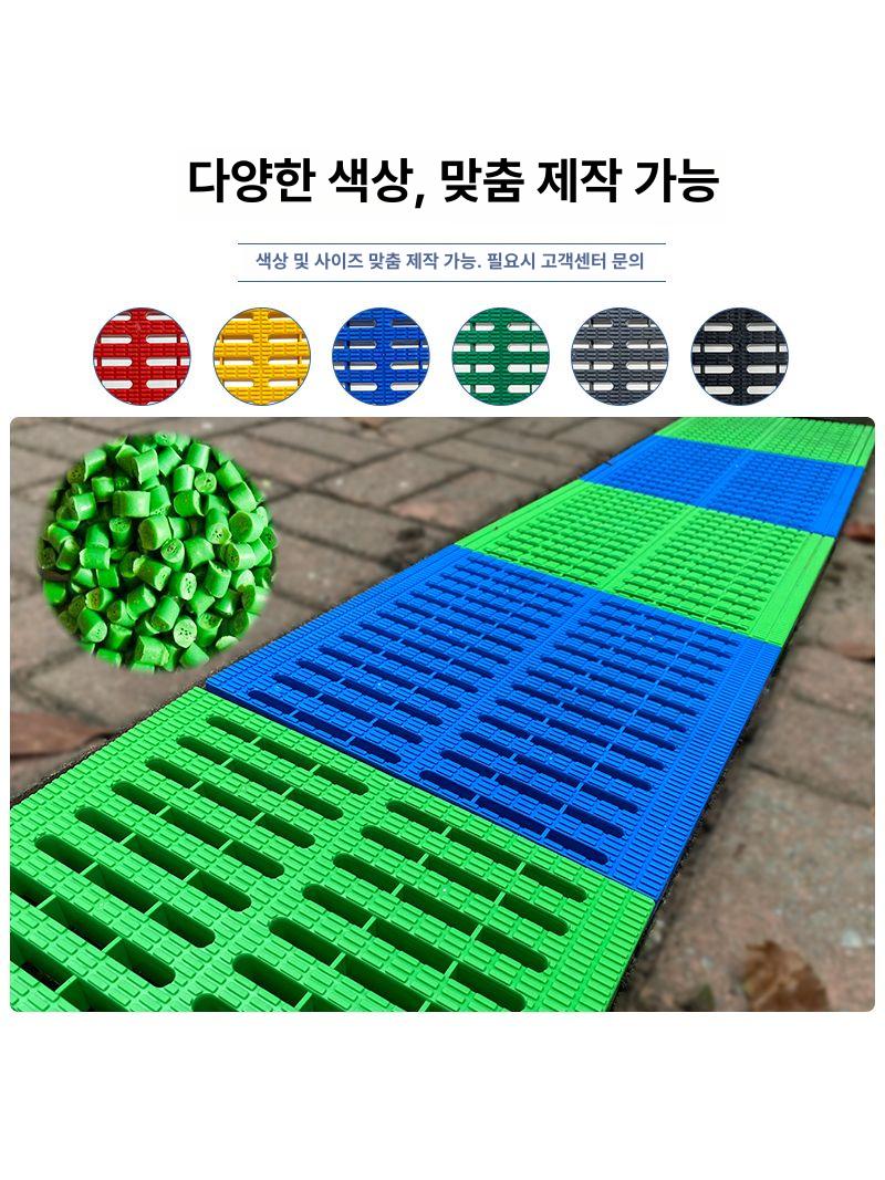 스테인레스 트렌치 하수도 덮개 화장실 배수로 트랩 우수관 트랜치 하수구 빗물 맨홀 야외 - 상세 이미지 3