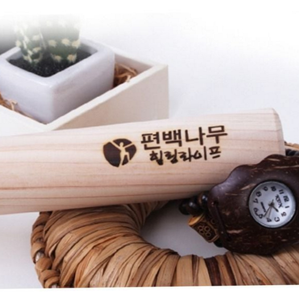 피톤치드 편백 나무 마사지 봉 휴대용 편백 나무 안마봉 - 상품 이미지