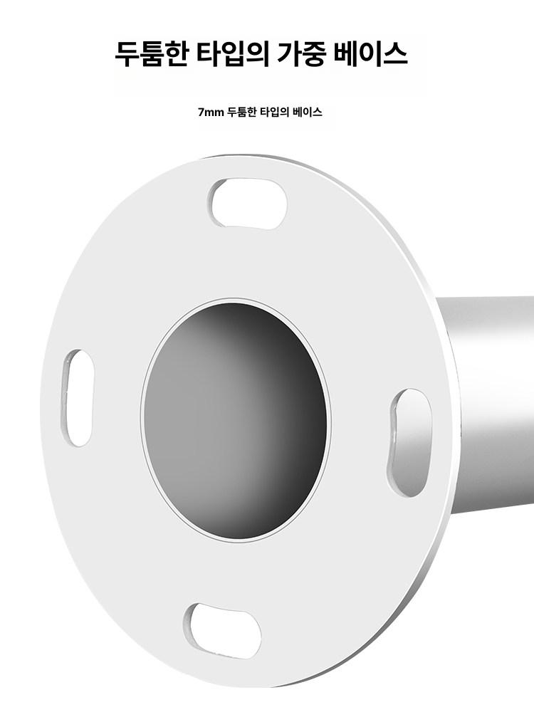 실외cctv 전봇대 2m 외부 관제센터 거치대 지지대 스틸 기본 고정형 옥외 가로등 - 상세 이미지 4