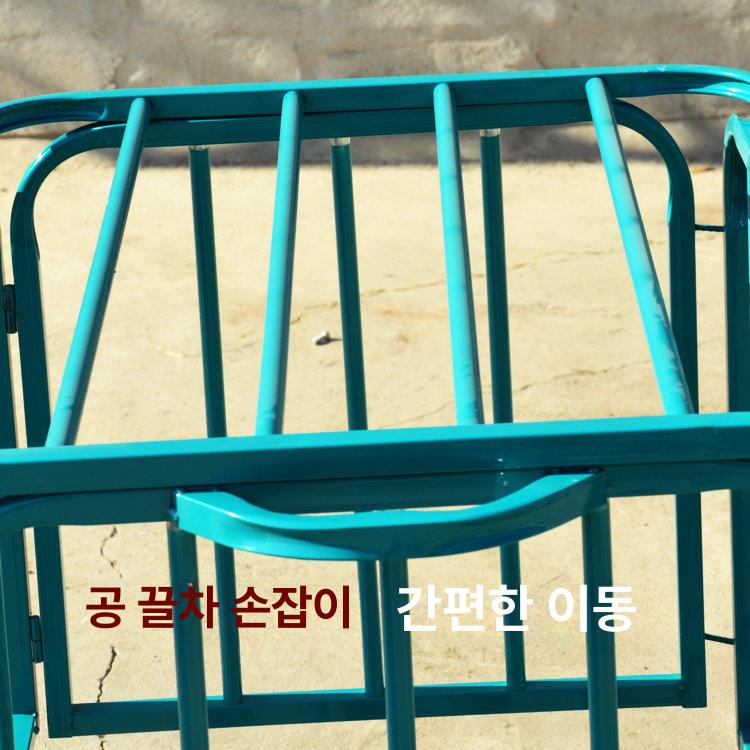 농구공 바구니 축구공 보관함 녹색 배구공 수납 대형 체육관 소형 이동식 철제 랙 바스켓 - 상세 이미지 4