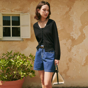 [제로스트릿] 베이직 데님 쇼츠 BASIC DENIM SHORTS / I... 착용 후기 | 사이즈/핏 총정리 - 상품 이미지 2