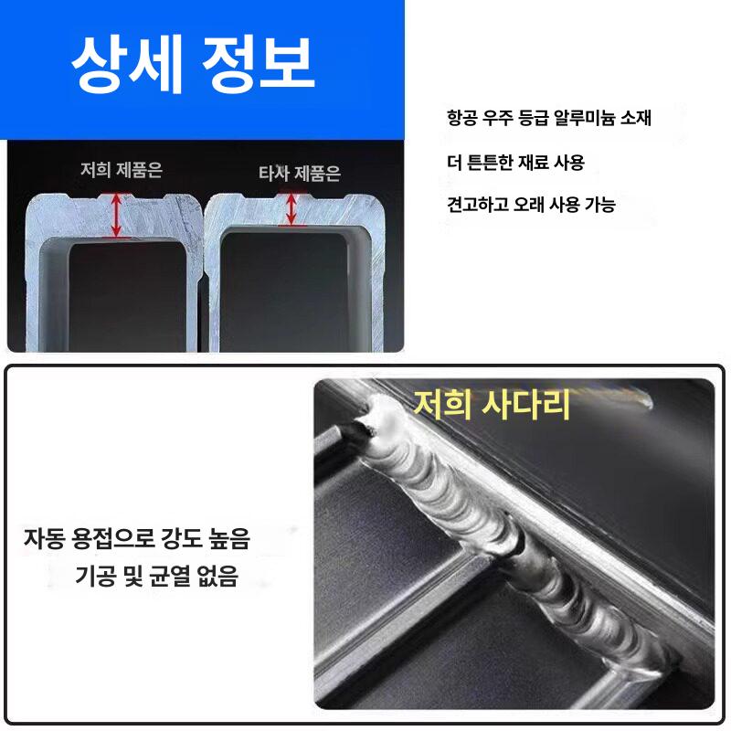 상하차 사다리 농기계 발판 포크레인 다리 2톤 3톤 트럭 중장비 농업용 오토바이 리프트 - 상세 이미지 4
