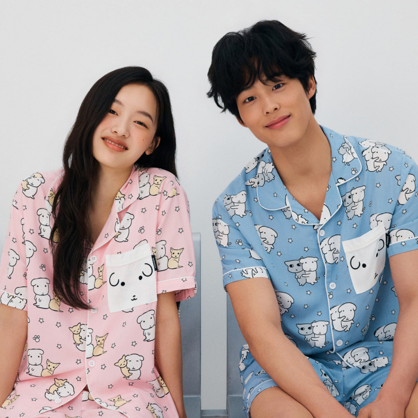 [N배송] 스파오 콜라보 반팔 파자마 모음 (가나디,산리오,먼작귀,망곰이,담곰이,리락쿠마,짱구,해리포터,몰티즈)
