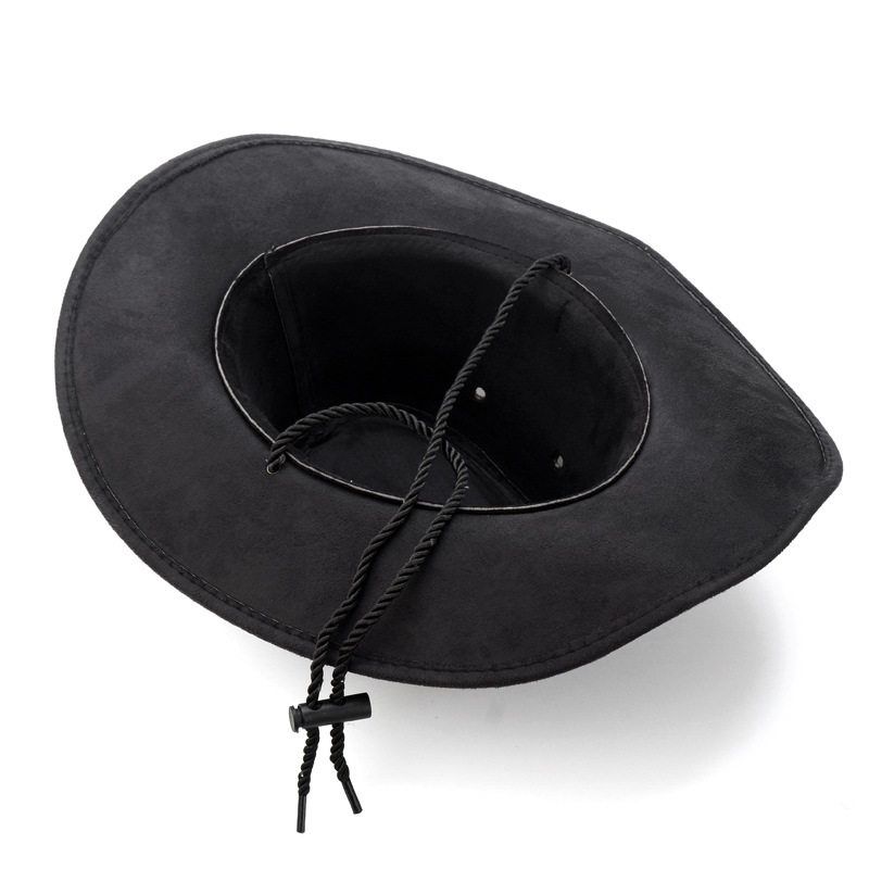 카우보이모자 웨스턴 보안관 모자 가죽 서부 텍사스 빈티지 레드 머리 둘레 56-58cm - 상세 이미지 5