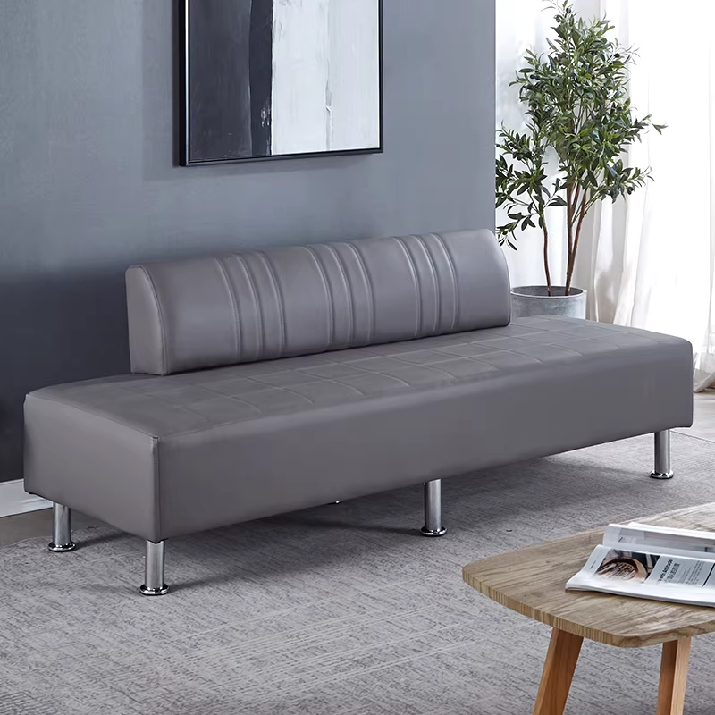 병원쇼파 호텔 로비 회사 의자 대기실 카페 약국 은행 진갈색 130cmx60cmx38cm - 상세 이미지 3
