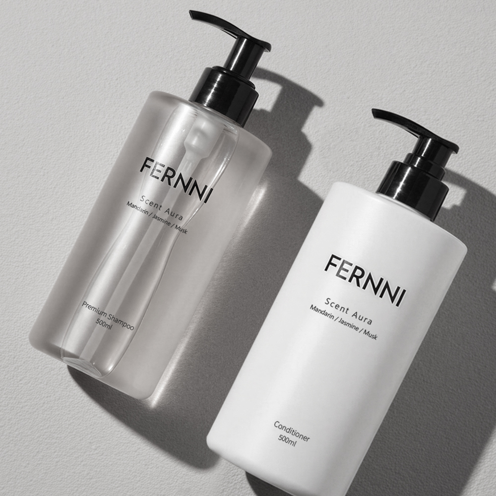 [SET] 페르니 한지혜 샴푸 센트아우라 탈모 샴푸 500ml + 컨디셔너 500ml - 상품 이미지