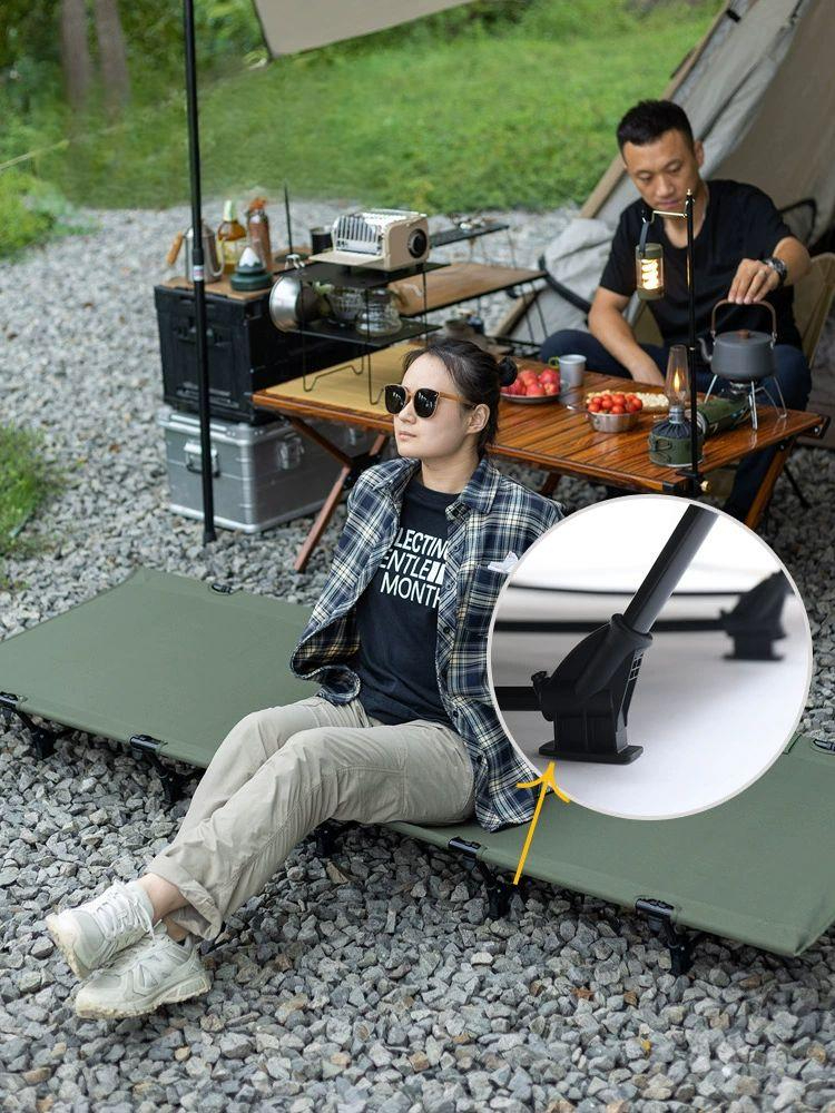 캠핑 사무실 2인용 1인용 간이침대 야전침대 90cm 간이 휴대용 야상 경량 백패킹 - 상세 이미지 4