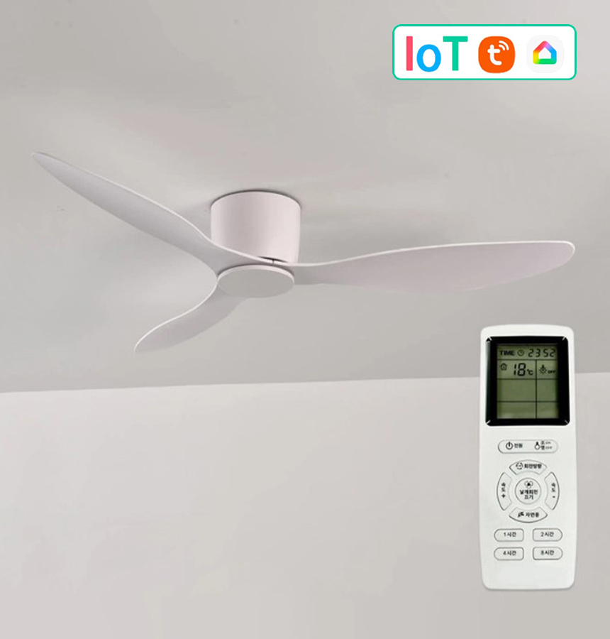 DS IOT 비브르디 실링팬 화이트 42인치 저소음 낮은층고용 리모컨 슬림107cm - 상세 이미지 3