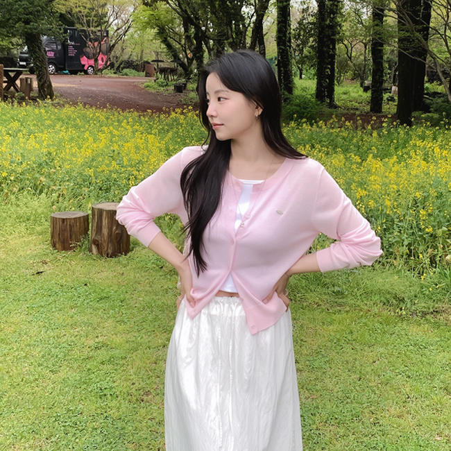 여름가디건 썸머 여성 니트 긴팔 시스루 라운드넥 마렌라운드 가디건 - 13color - 상세 이미지 5