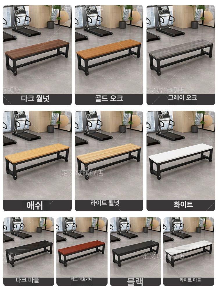 벤치 우드상판 블랙 프레임 인테리어식탁 의자 엔틱 빈티지 고재 야외 스툴 - 상세 이미지 5