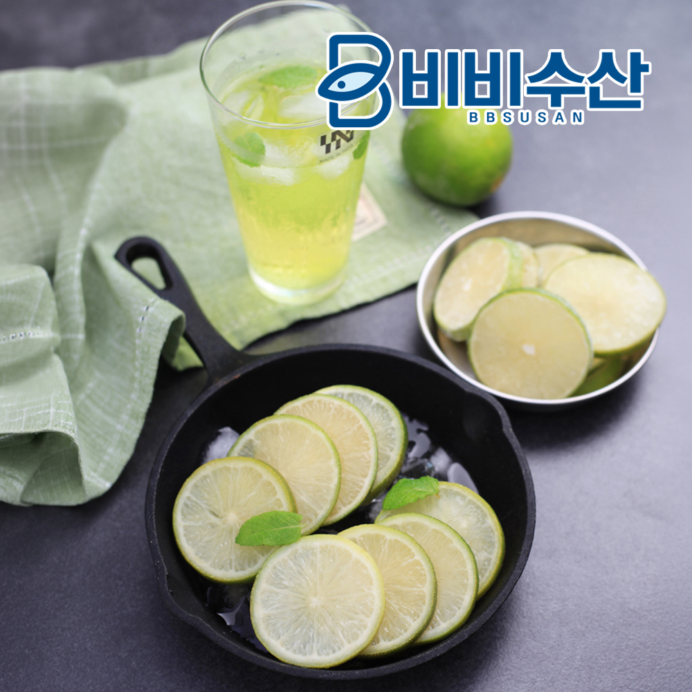 냉동 라임 슬라이스 500g 모히또 에이드 하이볼 열대과일 - 상세 이미지 4